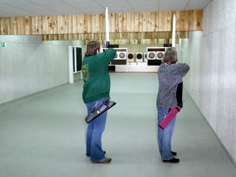 Bogenschießen in der Halle